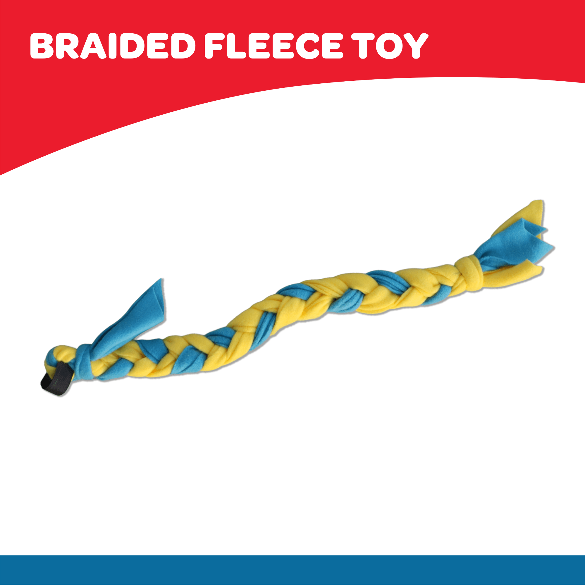 Braided Fleece Toy - Tether Tug